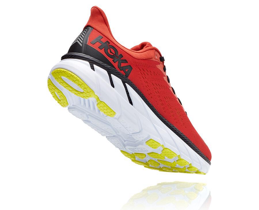 Tenis Hoka One One Hombre Rojos - Clifton 7 - KEQZ63289